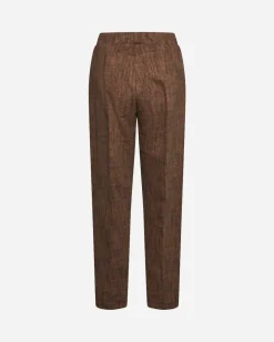 Pantalone fantasia astratta TABACCO