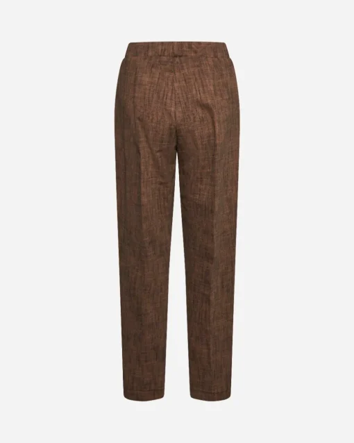 Pantalone fantasia astratta TABACCO