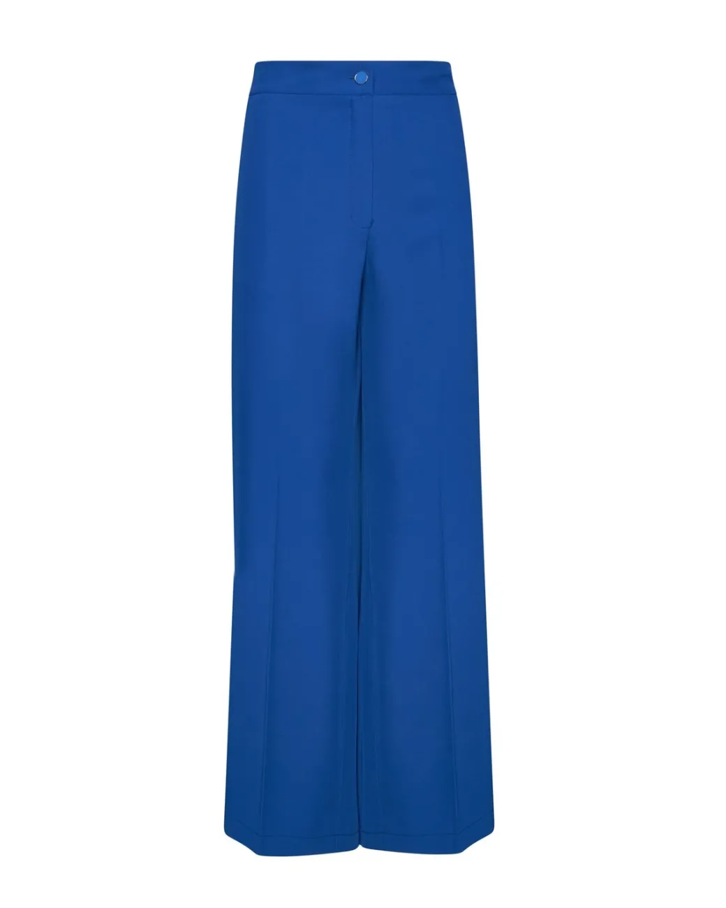 Pantalone in cady con retro bustino elastico BLU CHINA