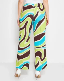 Pantalone in fantasia astratta MORO