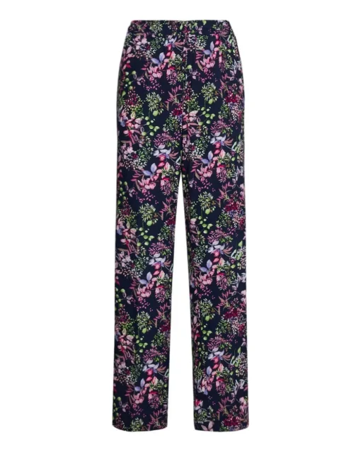 Pantalone in fantasia floreale BLU