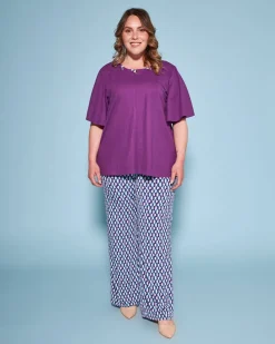 Pantalone in fantasia optical VIOLA