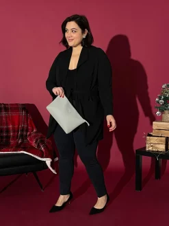 Pantalone microfantasia NERO