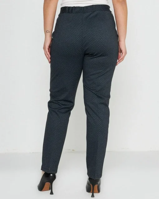 Pantalone microfantasia NERO