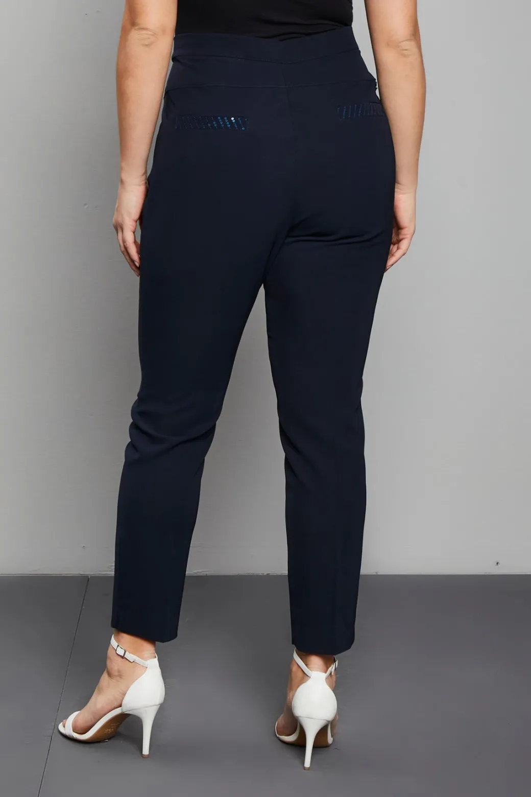 PANTALONE PAILLETTES BLU