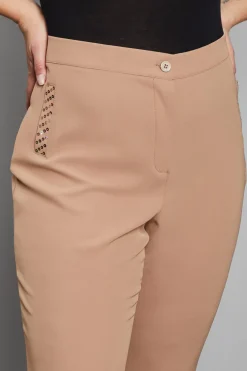 PANTALONE PAILLETTES CAFFE