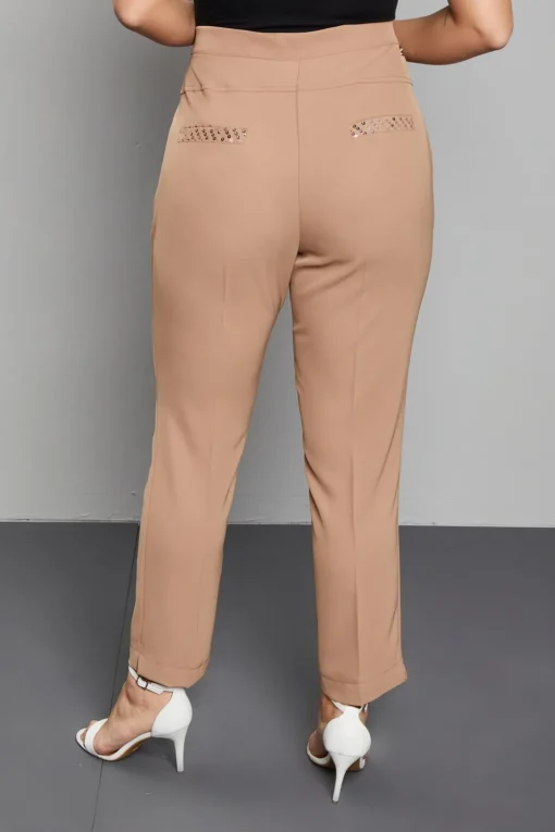 PANTALONE PAILLETTES CAFFE