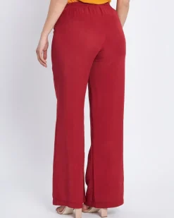 Pantalone palazzo con vita elastica INDIA