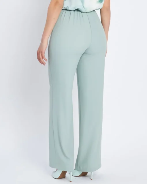 Pantalone palazzo in cady con bustino elastico ALOE