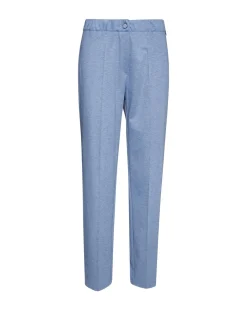 Pantalone wide leg con abbottonatura frontale DENIM
