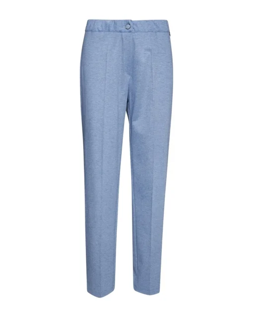 Pantalone wide leg con abbottonatura frontale DENIM