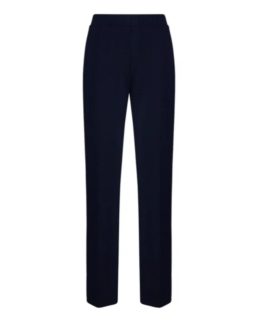 Pantaloni a gamba dritta in jersey crêpe elasticizzato BLU