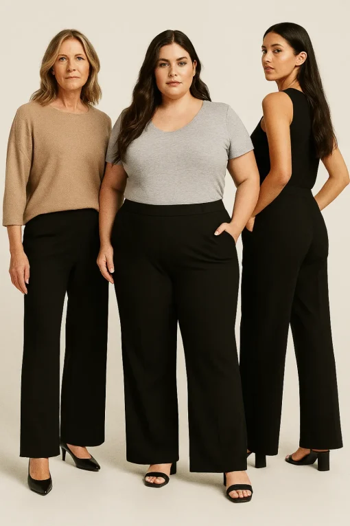 Pantaloni comfy palazzo NERO