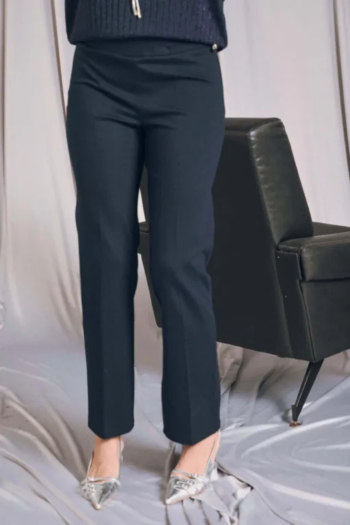 Pantaloni comfy straight leg BLU