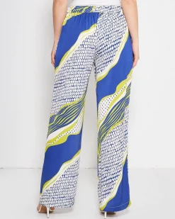 Pantapalazzo fantasia geometrica BLU-ACIDO