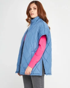 Piumino smanicato DENIM