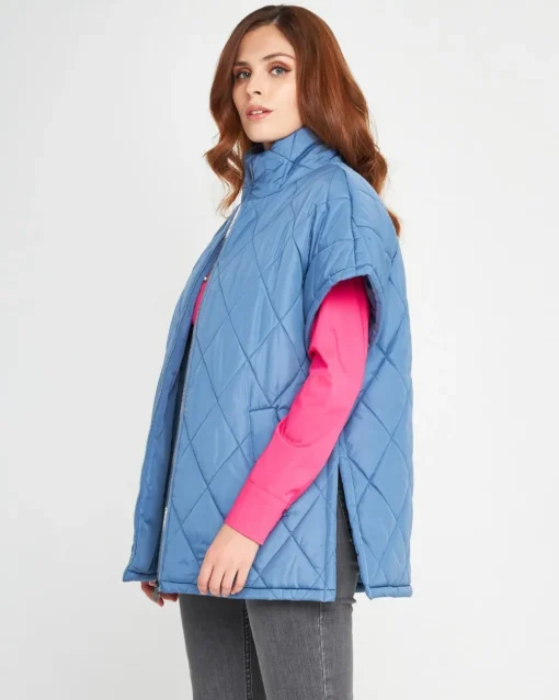 Piumino smanicato DENIM