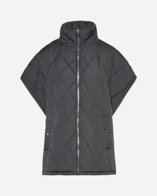 Piumino smanicato NERO