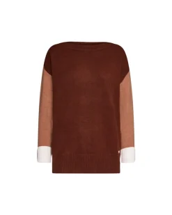 SCOLLO A BARCA A TRE COLORI CACAO