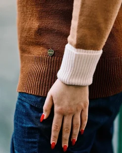 SCOLLO A BARCA A TRE COLORI CACAO