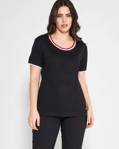T-shirt girocollo BLACK
